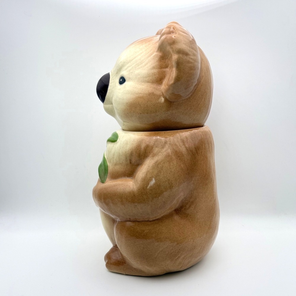 Vintage Metlox Poppytrail Koala Bear Cookie Jar Eucalyptus California Pottery - Picture 5 of 12